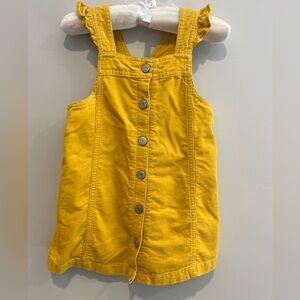 GAP Yellow Button-Down Kids Casual Dress